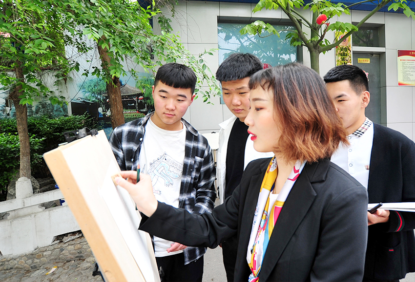环艺建筑手绘校园活动
